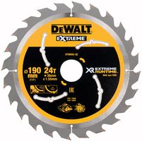 DT99562-QZ - 190mm x 24T x 30mm XR Extreme Runtime Circular Saw Blade