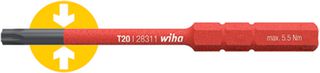 41160 - T9 x 75mm SoftFinish VDE Insulated SlimBit Torx Screwdriver 1000V AC
