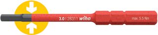 37223 - 2mm x 75mm SoftFinish VDE Insulated SlimBit Hex Screwdriver 1000V AC