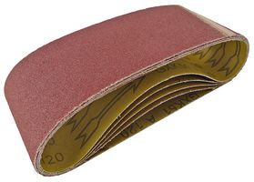 AB075457F - 75mm x 457mm 120 Grit Sanding Belt, 5 Pack