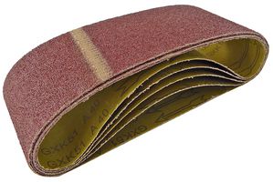 AB100610B - 100mm x 610mm 40 Grit Sanding Belt, 5 Pack