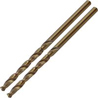GCJT032 - 3.2mm x 65mm Cobalt Ground Jobber Drill Bit, 2 Pack