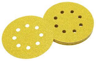 DT3105-QZ - 125mm 8 Holes 120 Grit Sanding Discs, 10 Pack