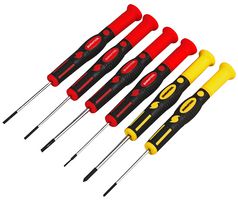 D03446 - Slotted/Philips Precision Screwdriver Set, 6 Piece