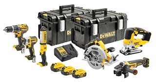 18V XR 3x 5Ah Li Ion Cordless Brushless Power Tool Kit 6 Piece