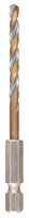 DT20604-QZ - 4mm x 80mm Hex Shank Black & Gold Drill Bit