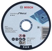 2608619768 - 5" (125mm x 1mm x 22.23mm) Angle Grinder Metal Straight Cutting Disc