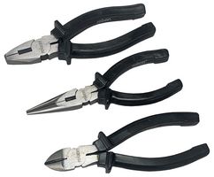 20604 - Pliers Set, 3 Piece (Combination Pliers, Long Nose Pliers & Side Cutting Pliers)