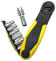 38655 - 1/4" Drive Stubby Ratchet Handle, Sockets & Bit Set