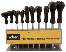 40320 - Metric T-Handle Hex Key Set, 10 Piece
