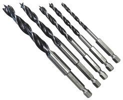 48532 - Hex Shank Wood Drill Bit Set, 5 Piece