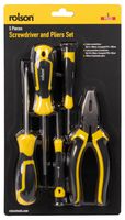 36786 - Screwdriver & Plier Set, 5 Piece
