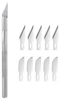 PKN3301/S - Classic Aluminium Craft Knife with 10x Blades