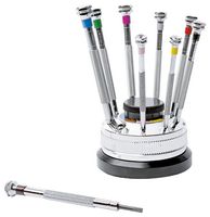 PSD1087 - Precision Screwdriver Set with Revolving Stand, 9 Piece