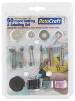RC9005 - Rotary Tool Cutting & Grinding Set, 60 Piece