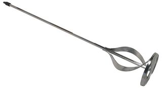 78673512 - 120mm x 735mm Heavy Duty Paint & Plaster Mixer Paddle, Chrome Finish