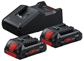 1.600.A01.BA4 - 18V ProCORE 2x 4Ah Li-Ion Professional Power Tool Batteries & Charger Starter Kit