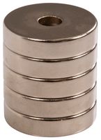 N834 - M4 Neodymium Ring Magnets, 5 Pack