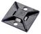 ABM2S-A-C0 - 4-way Adhesive Backed Cable Tie Mount Black 100 Pack
