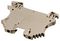 1024700000 - Terminal Block, DIN, 1 In / 2 Out, 26A