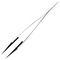 2ACPR.SA - 130mm Precision Tweezers, Fine Straight Round Replaceable Tips