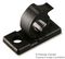 04J-S BLACK - Releasable Cable Clip, Self Adhesive, 5.5mm, Black, x100
