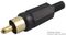 PSG01533 - Plug, Phono, Gold / Black, 10 Pack