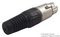PSG01334 - 5 Pole XLR Socket with Black Coloured Strain Relief
