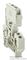 281-611 - 2 Conduct Fuse Terminal Block, 35mm DIN Rail, Cage Clamp, 28AWG to 12AWG,