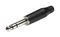 ACPS-GB - 6.35mm Jack Plug, 3 Pole, Black