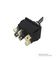 C1760HOAAD - Switch, Black Toggle, Tab, DPDT