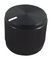 061-7005 - 19mm Instrument Knob, Black Aluminium, Round Shaft
