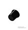 CP-LB16-5-2D - 16mm Instrument Knob, Black with Grey Top, 6.4mm Round Shaft