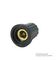 CP-AA19A-S(6.4)/BA - Knob, 19mm, Black, 6.4 Dia Shaft