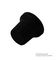 CR-BAB-6-D - Knob, 15.7mm, 'D', Black, No Line