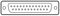 2761622 - 25 Pin D-Sub Plug to Screw Terminals, Right Angle, Re-wireable