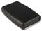 1553BBKBKBAT - Black ABS Handheld Enclosure with Battery Compartment and Black Grip - 147x84x24mm