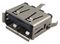 105057-0001 - 4 Way USB Connector Vertical USB 2.0 Type A  Socket, PCB Mount