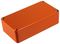 1590BOR - IP54 Orange Stomp Box Aluminium Instrument Enclosure - 112x60x31mm