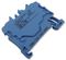 2000-1204 - 2 Conduct Through Terminal Block, Push in Cage Clamp, 35mm DIN Rail Mount, 24AWG to 16AWG, 800V, 13.5A, Blue