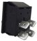 C1350VQ0/1BLK - Rocker Switch, DPST, Black, I/O