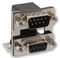 178-009-413R571 - Right Angle Stacked Dual Ports D-Sub Plug and Socket Connector, PCB Mount, 9 Way