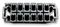 1-917659-6 - Receptacle Power Housing, Key XX, 12 Way, 2 Row