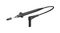 66.9008-100-21 - 4mm Right Angled Test Lead with Probe in Black