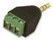 CLB-JL-R51 - 3.5mm Jack Stereo Plug to 3x Terminal Connector Block Adaptor