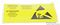 055-0083 - 38mm x 76mm ESD Caution Self Adhesive Labels, Black/Yellow, x1000