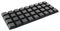 SJ-5023 BLACK - Square Stick on Adhesive Feet - Black, 7.6mm x 20.5mm x 20.5mm, 36 Pack