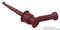 4723-2 - 5A Minigrabber Test Clip with Banana Jack, Red