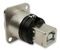 CP30110 - USB 2.0 A to B Horizontal Feedthrough Panel Mount Connector, CSK hole, Silver Metal XLR Frame