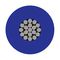 PP001080 - SIAF Flexible Stranded Silicone Rubber Wire, Blue, 0.75 mm², 100m